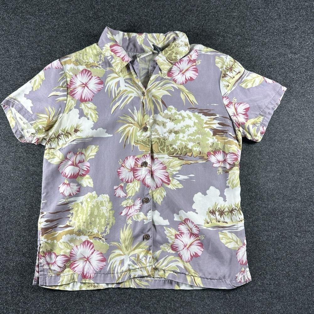 VTG Patagonia Pataloha 2003 Limited Edition Shirt Women‎ Sz 10 Collar Floral